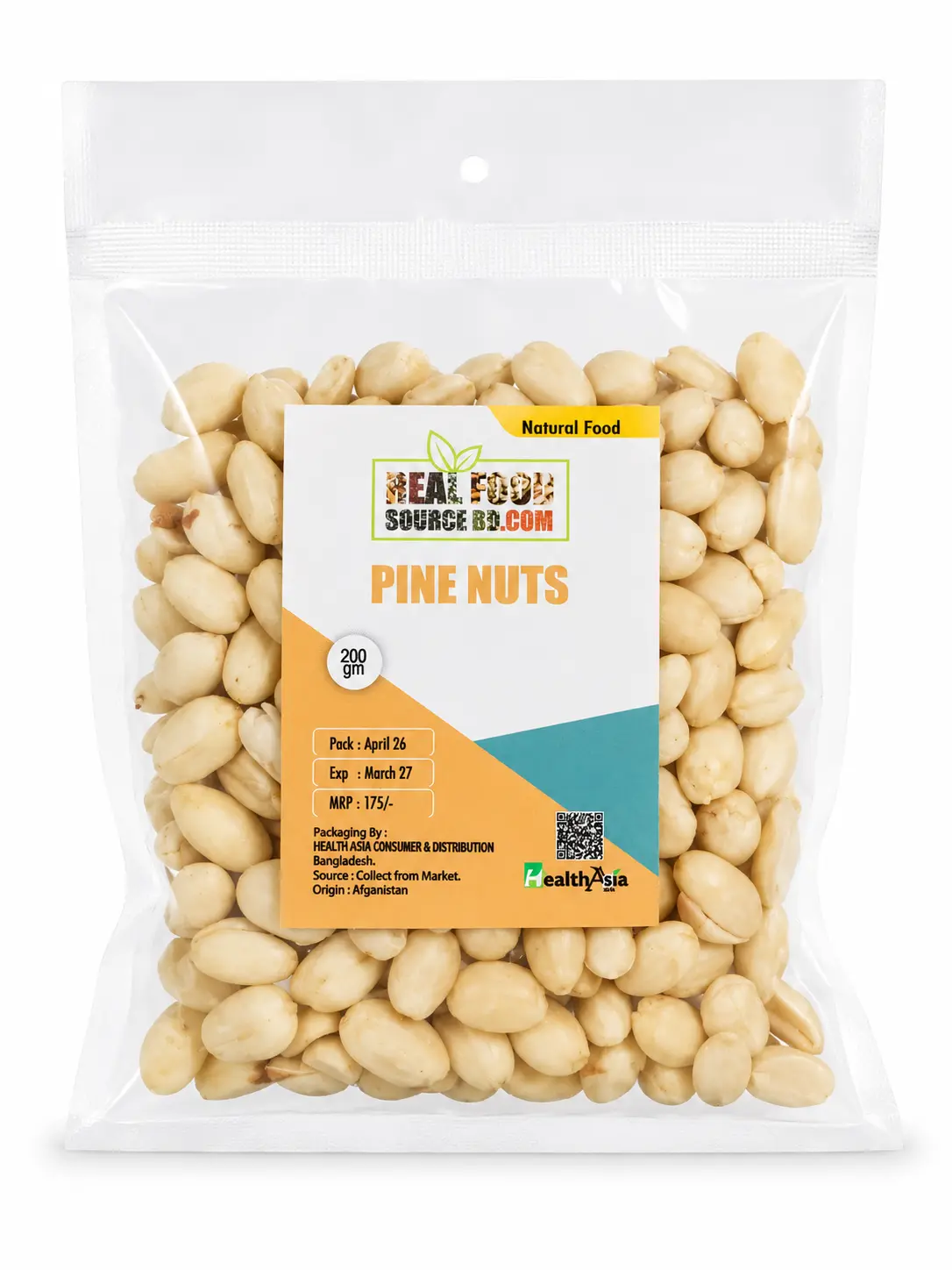 3bb950a9-d83d-4c82-b948-c4a4b6c71400 Pine Nuts – Rich, Buttery & Nutrient-Dense (200gm) - Image 1