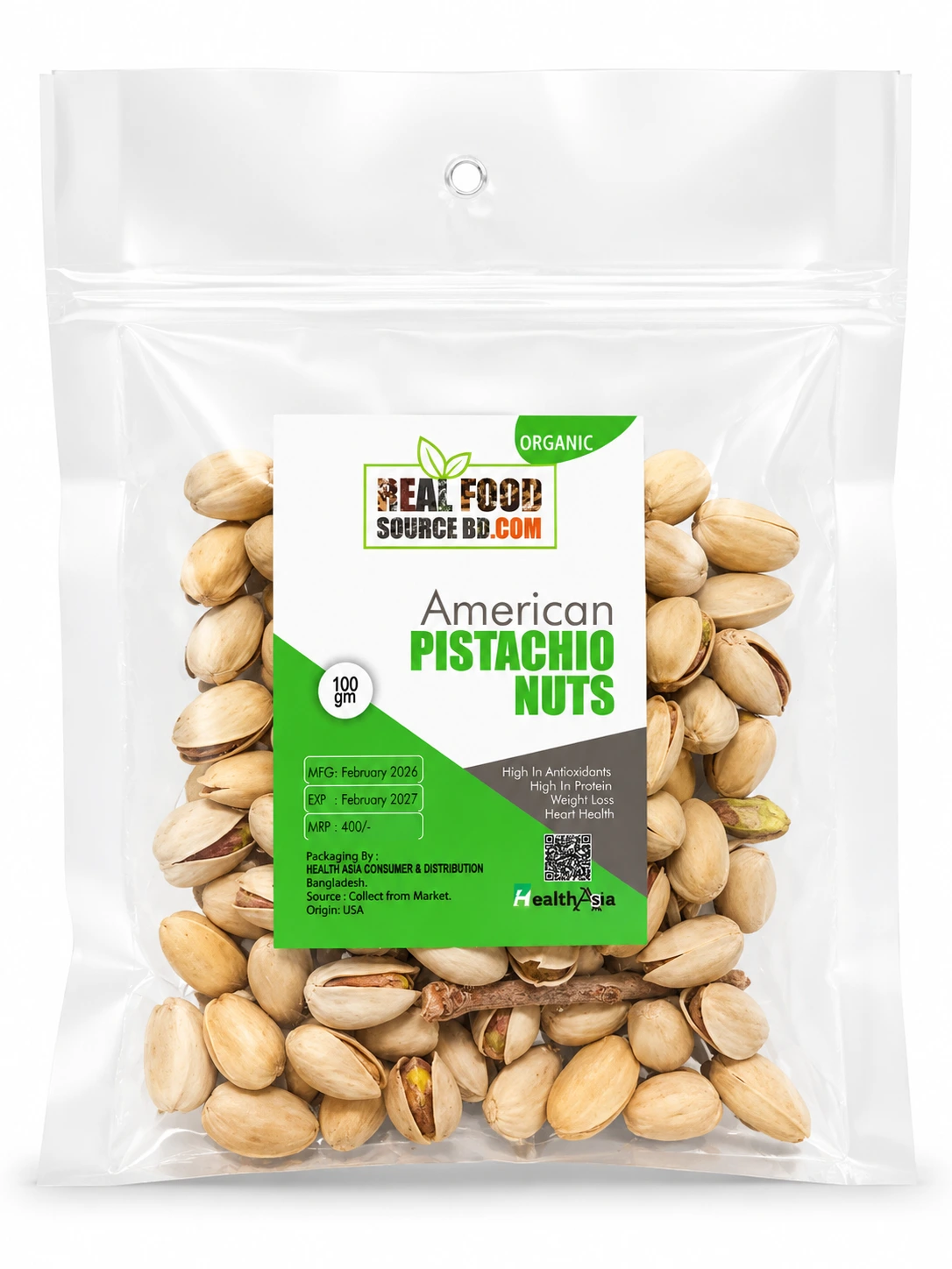 b0390194-0c90-48a3-acf8-c1795a54bfee Pistachio Nuts Premium Raw & Nutritious (100gm) - Image 1